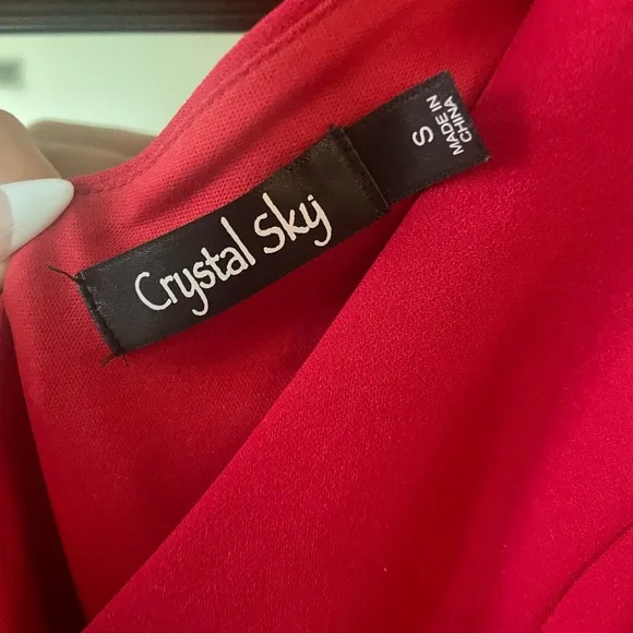 Red sleeveless pants jumpsuit - Picture 2 of 4